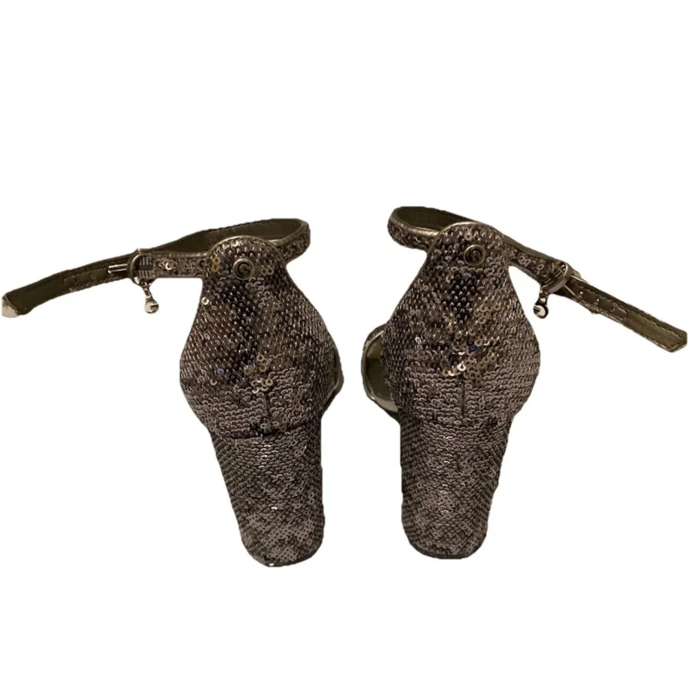 G by Guess Women's Silver Heels - Picture 4 of 5